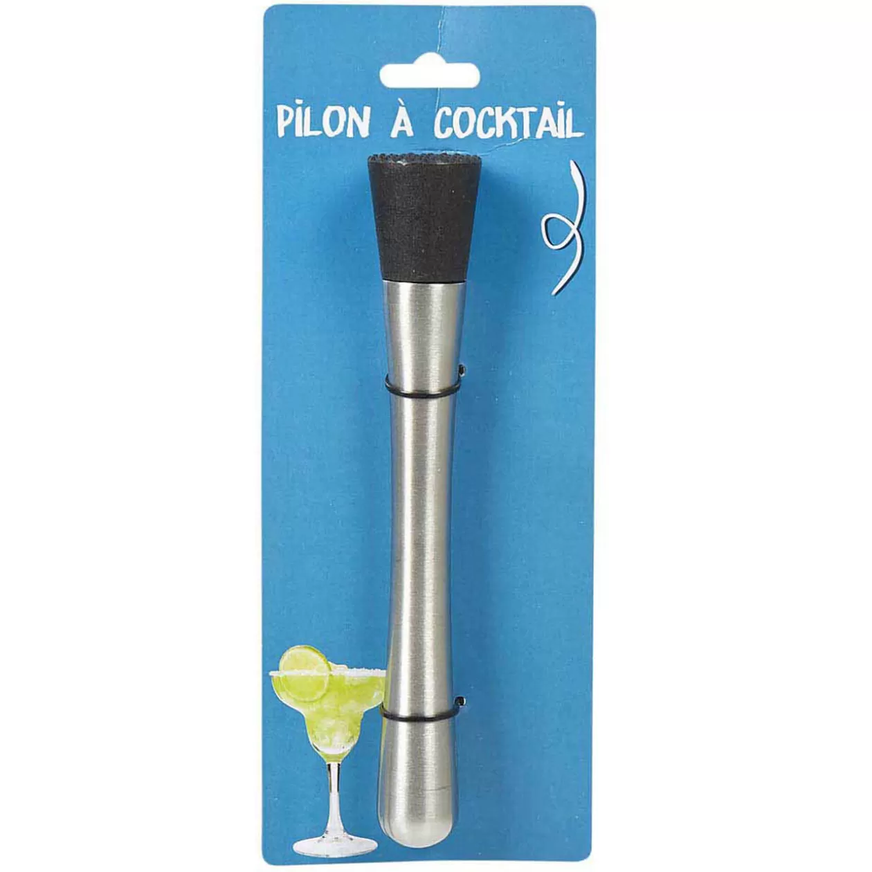 Gifi Pilon à cocktail denté inox gris et noir< Préparation Culinaire