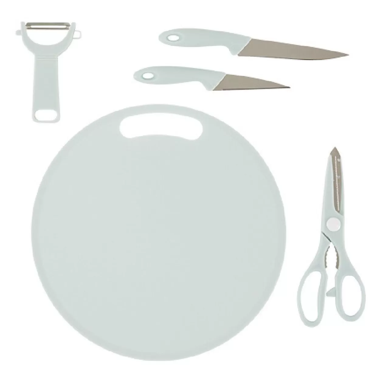 Gifi Planche à découper + 4 ustensiles de cuisine< Préparation Culinaire
