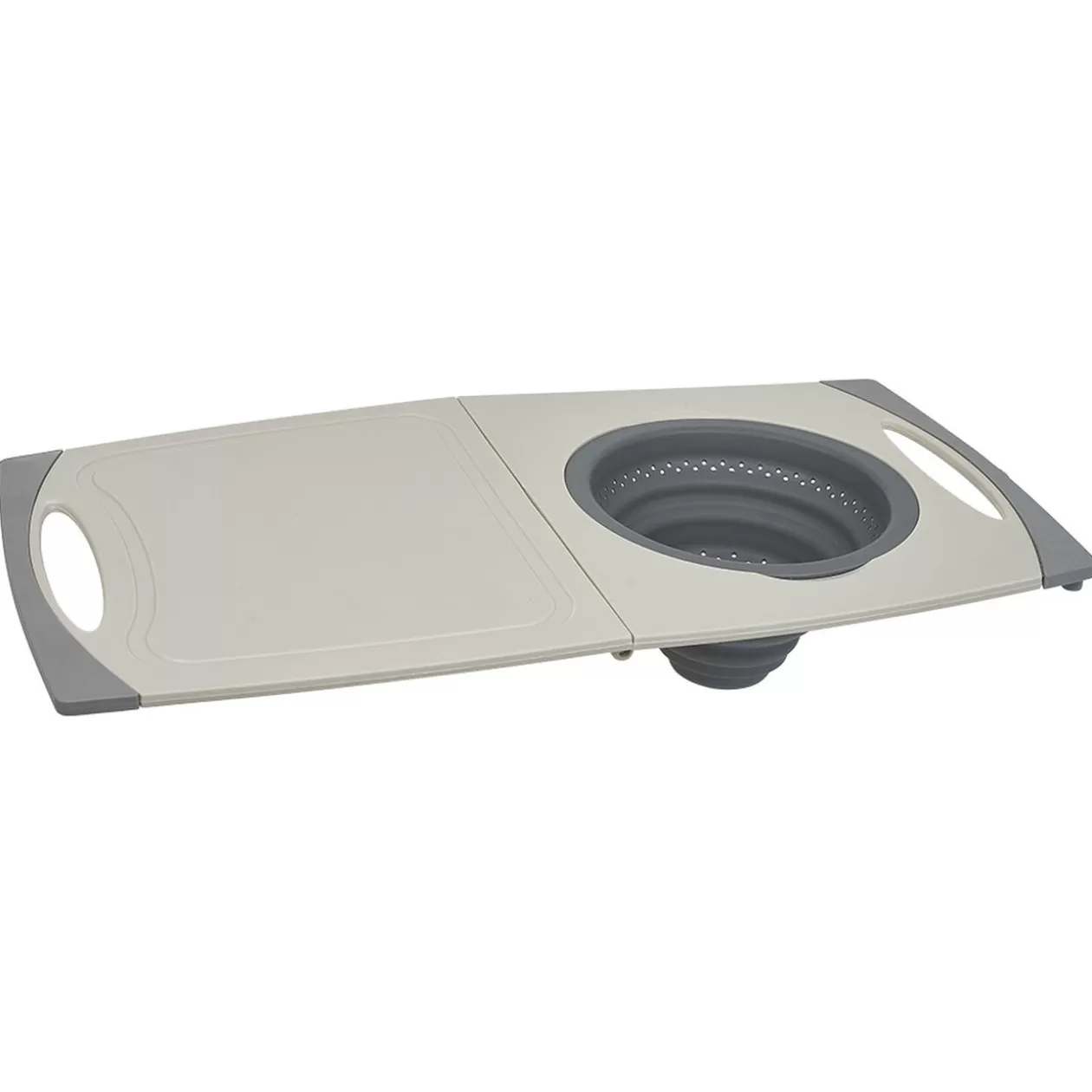 Gifi Planche à découper avec passoire rétractable silicone 56x29,5cm< Préparation Culinaire