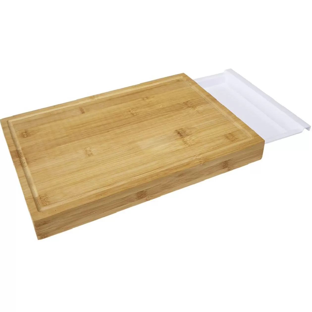 Gifi Planche à découper avec plateau collecteur extractible 38x25,5xH3,5cm< Préparation Culinaire