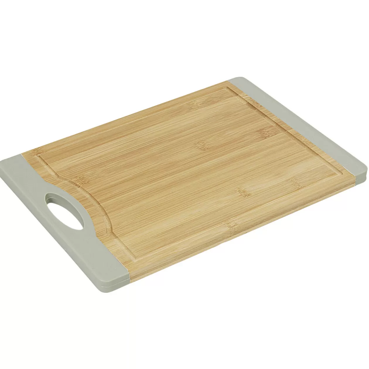Gifi Planche à découper bambou bord silicone gris< Préparation Culinaire