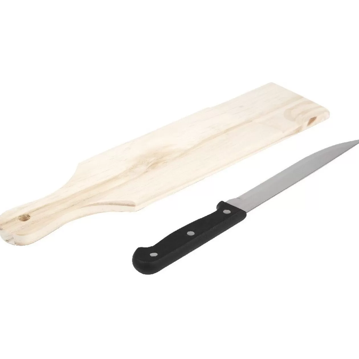 Gifi Planche à découper bois avec couteau< Préparation Culinaire