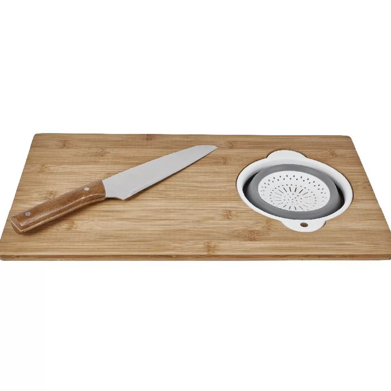 Gifi Planche à découper et mini passoire intégrée amovible< Préparation Culinaire