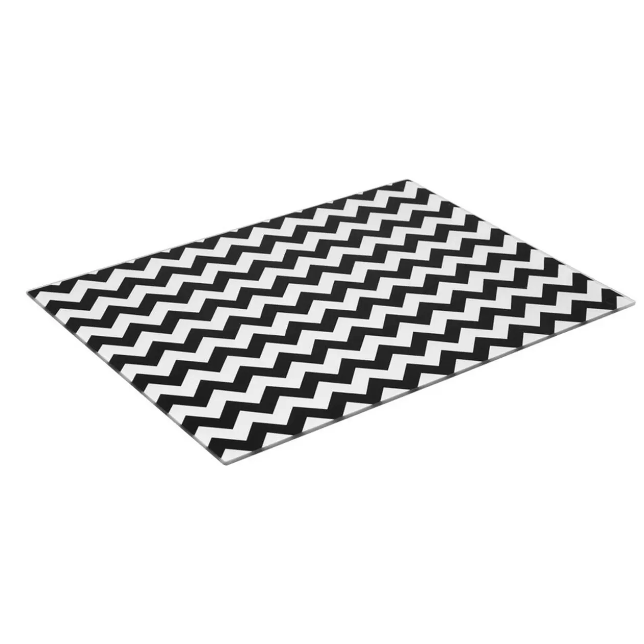 Gifi Planche à découper noire et blanche motif zigzag< Préparation Culinaire