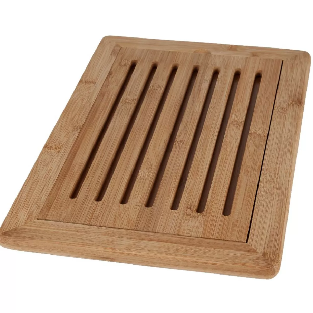 Gifi Planche à pain en bambou avec récupérateur de miettes 38x34x H1,5cm< Préparation Culinaire