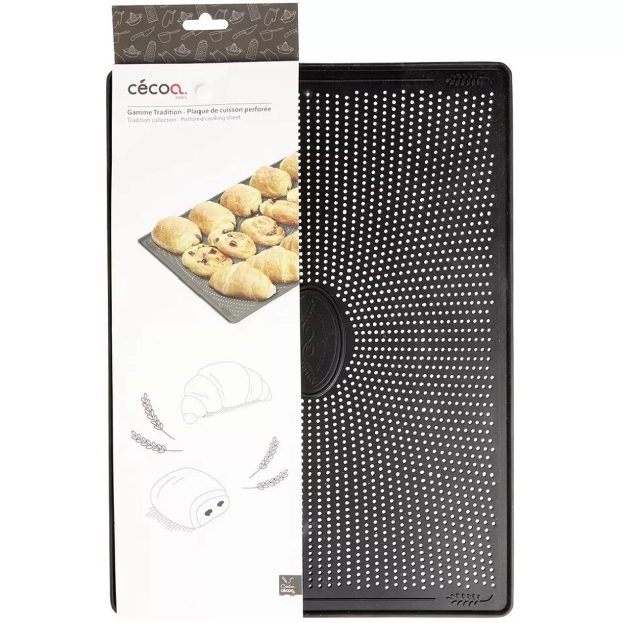 Gifi Plaque cuisson silicone noir 37x27cm< Cuisson