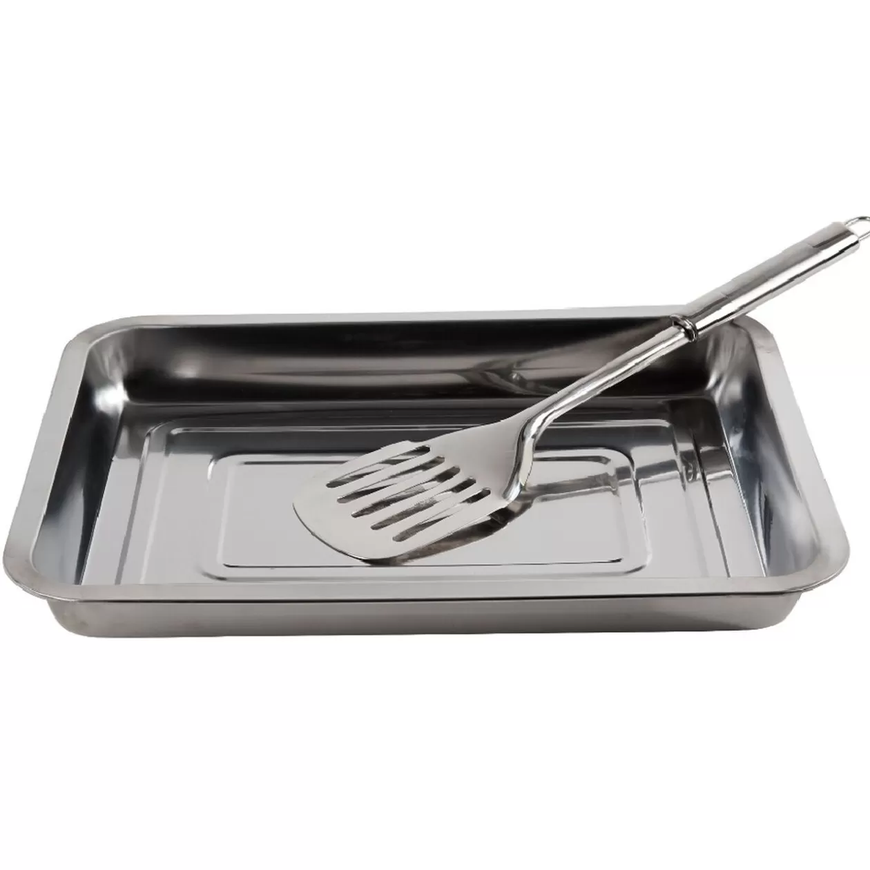 Gifi Plat à four avec spatule en inox 4,8L< Cuisson
