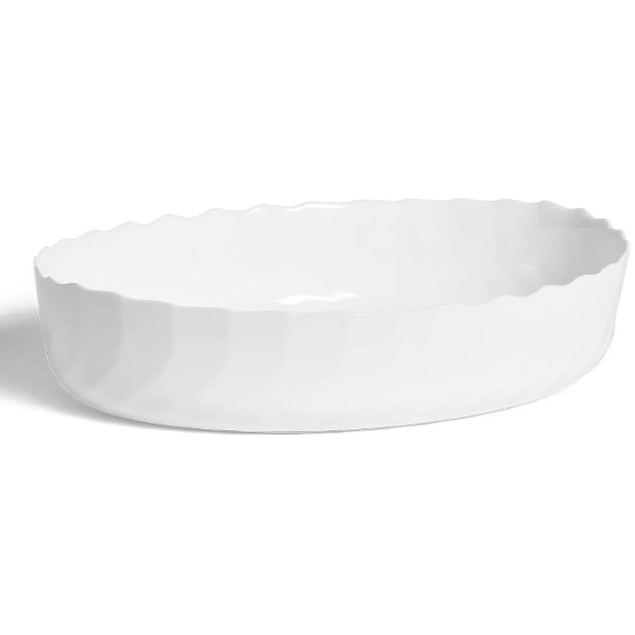 Gifi Plat à four en verre opale blanc 36,9x28,6xH8cm< Cuisson
