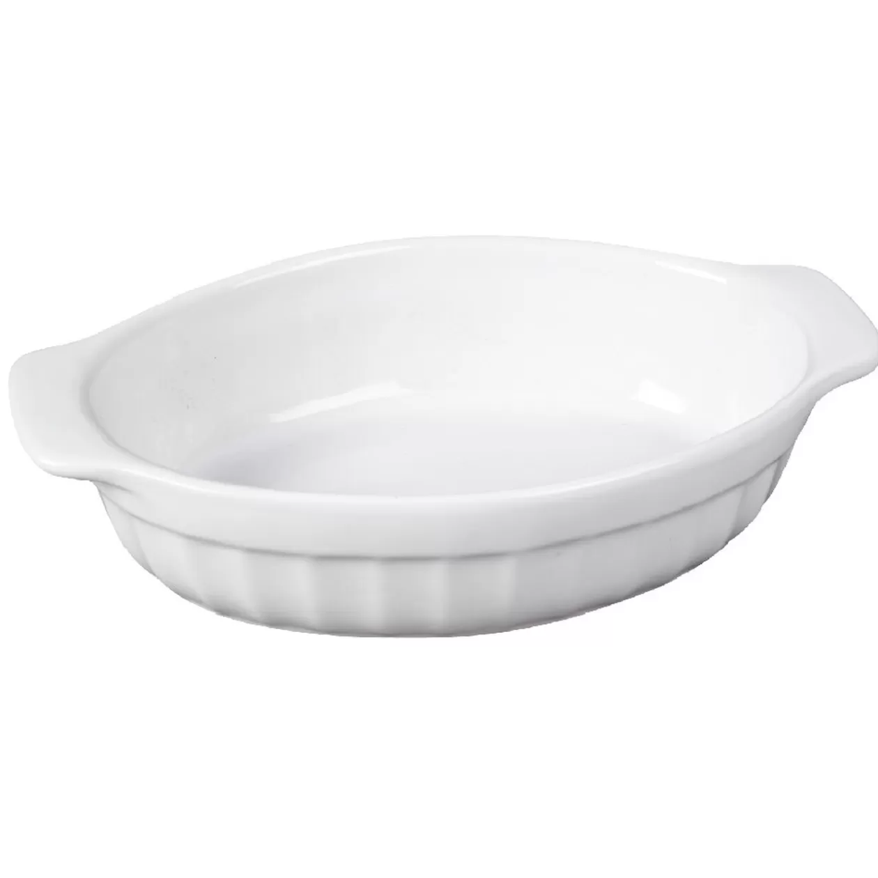 Gifi Plat à four ovale blanc< Cuisson