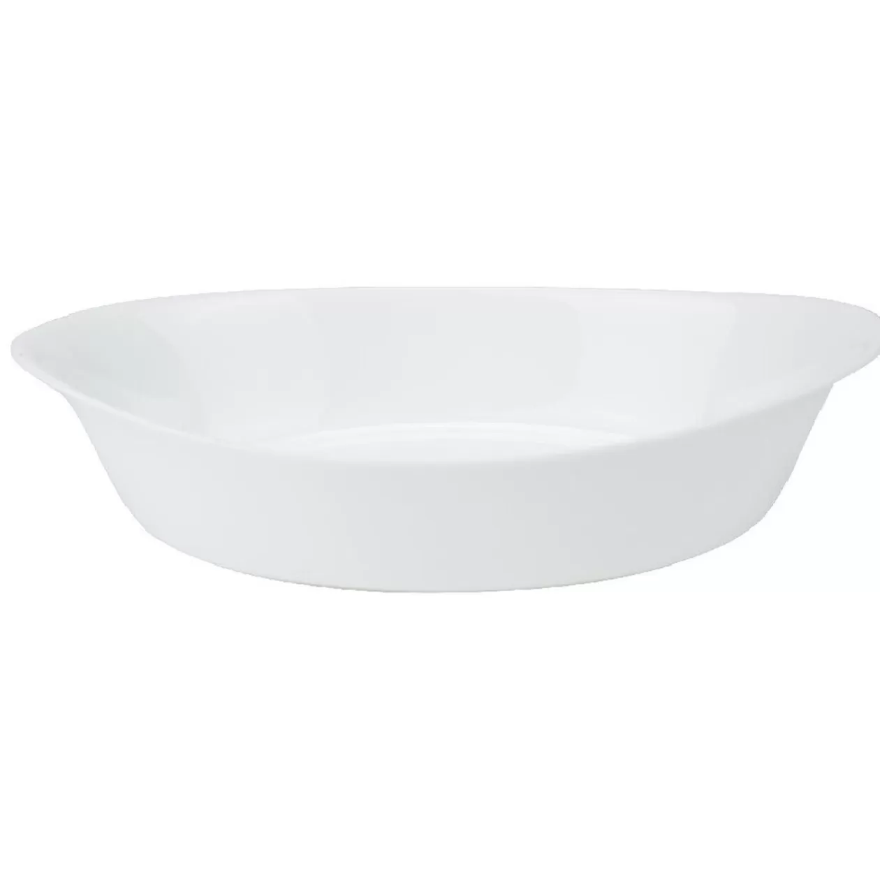 Gifi Plat à four ovale Luminarc verre blanc 25 cm< Cuisson