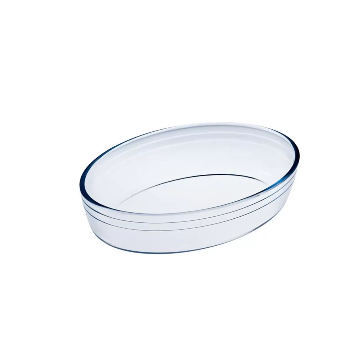 Gifi Plat à four ovale verre transparent< Cuisson