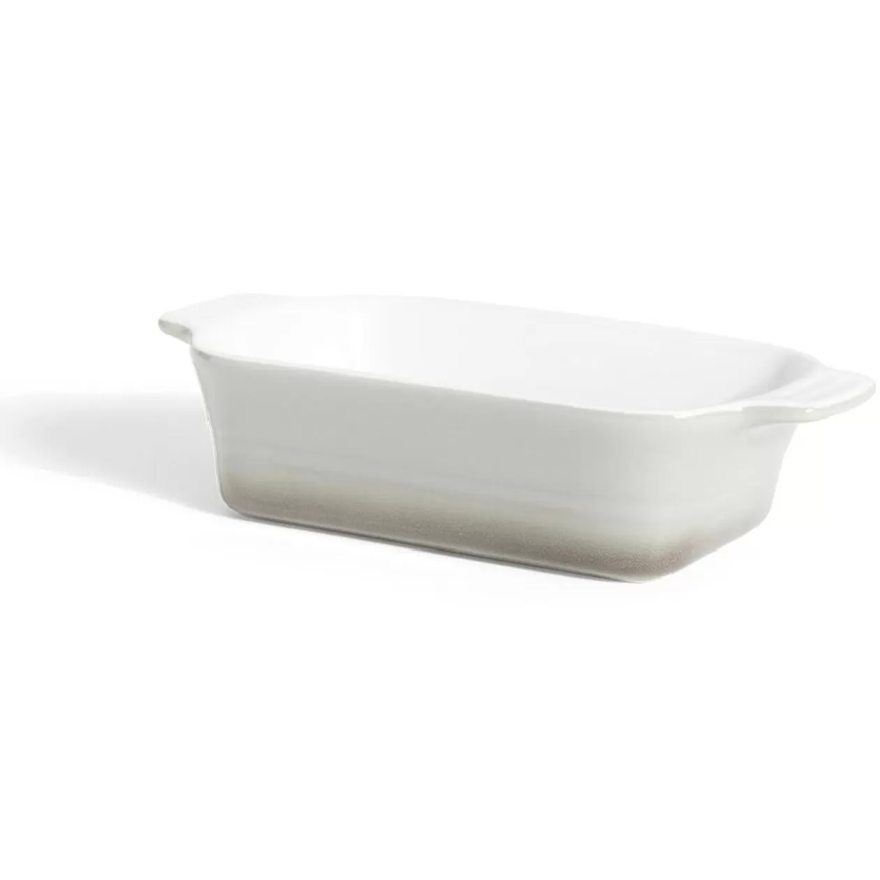 Gifi Plat à four rectangulaire en céramique gris 21,5x11xH5cm< Cuisson
