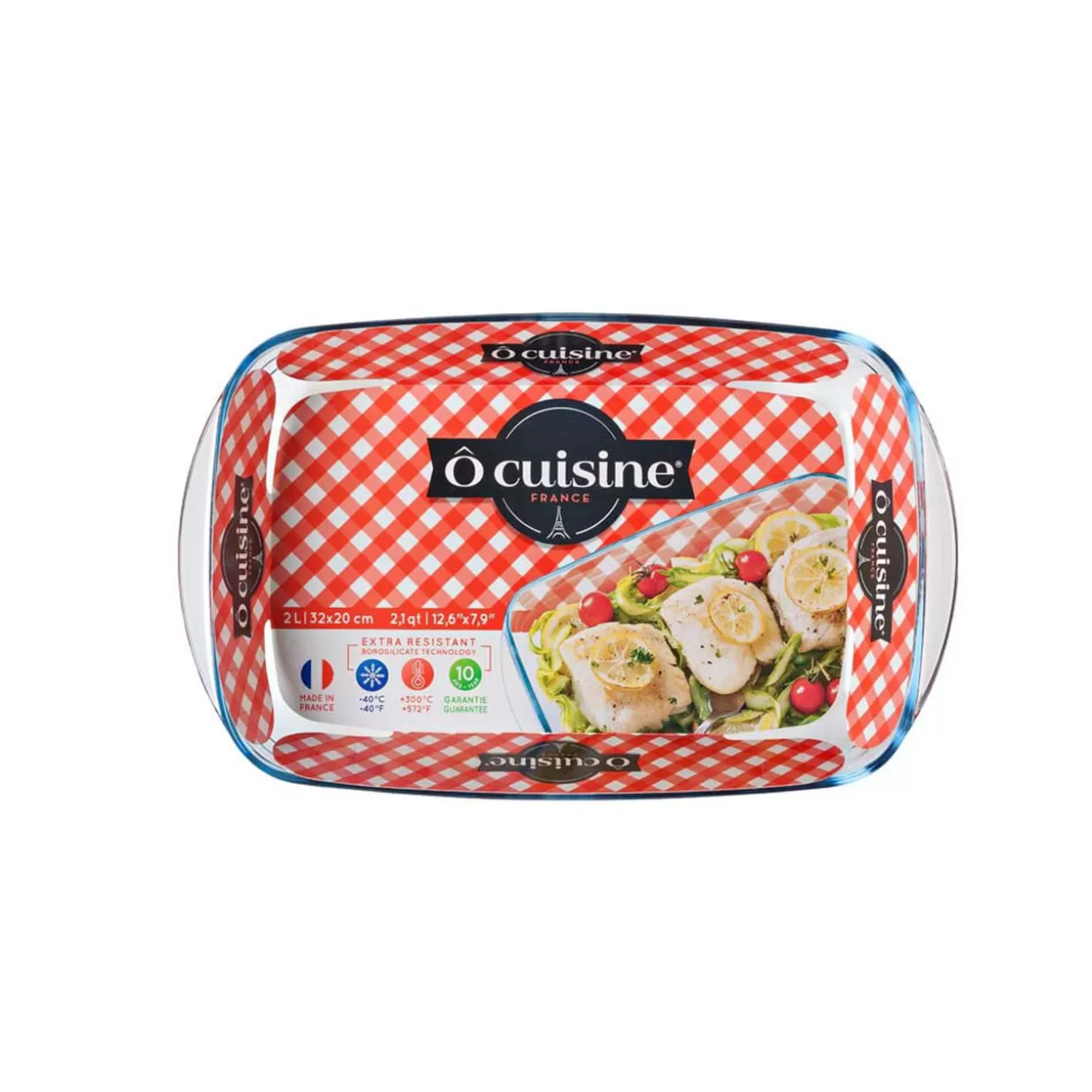 Gifi Plat à four rectangulaire en verre< Cuisson