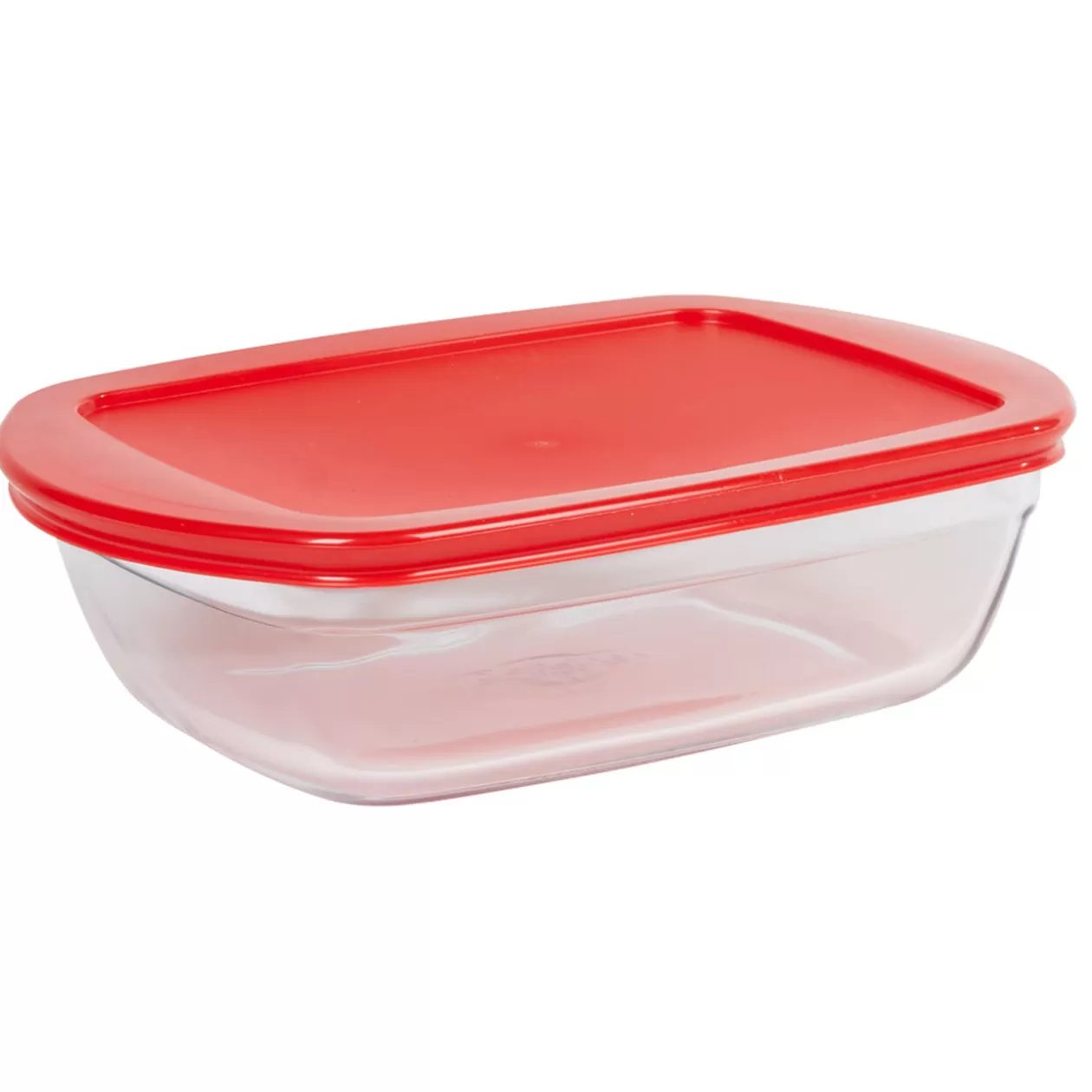 Gifi Plat à four rectangulaire en verre couvercle plastique< Cuisson