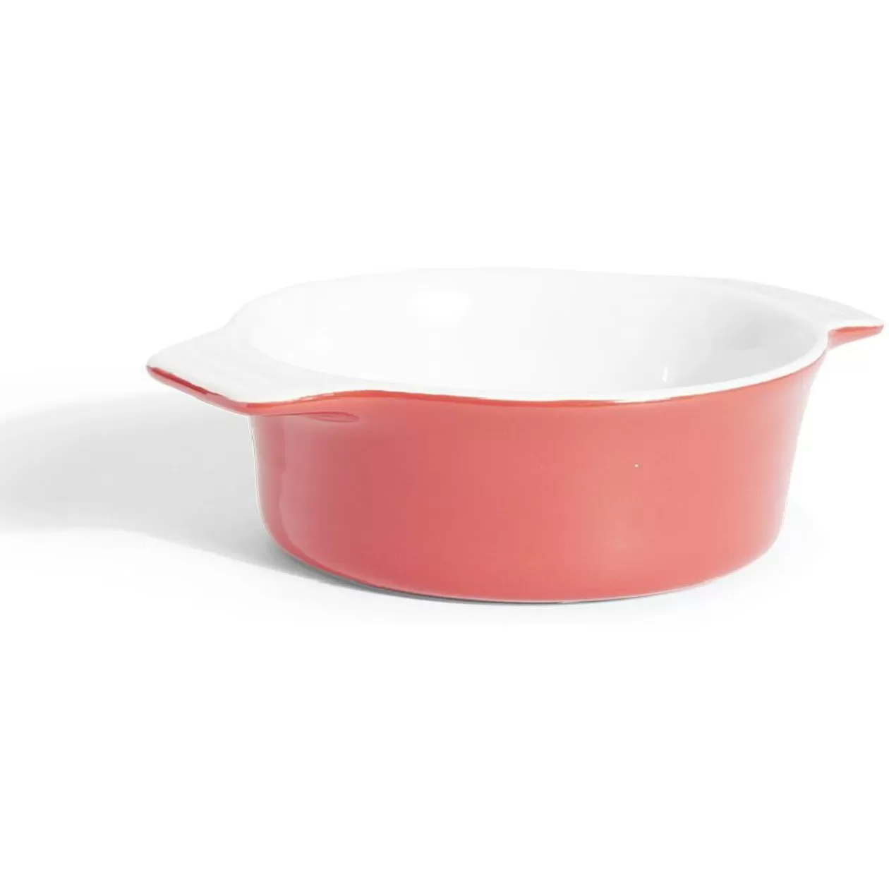 Gifi Plat à four rond en céramique rouge 13,5x17xH5cm< Cuisson