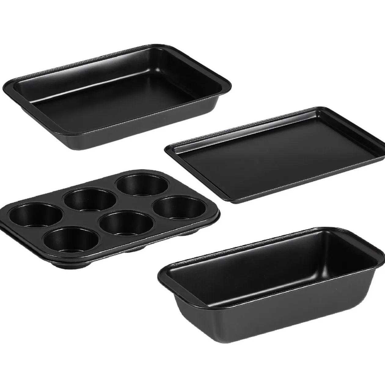 Gifi Plat à pâtisserie acier noir x4< Cuisson