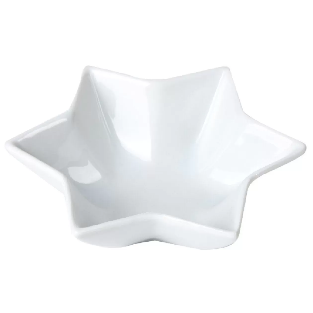 Plat apéritif porcelaine blanc 10x10xH.3,5 cm>Gifi Hot