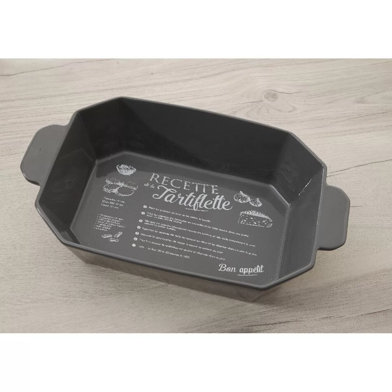 Gifi Plat de cuisson rectangulaire XXL design recette tartiflette< Cuisson