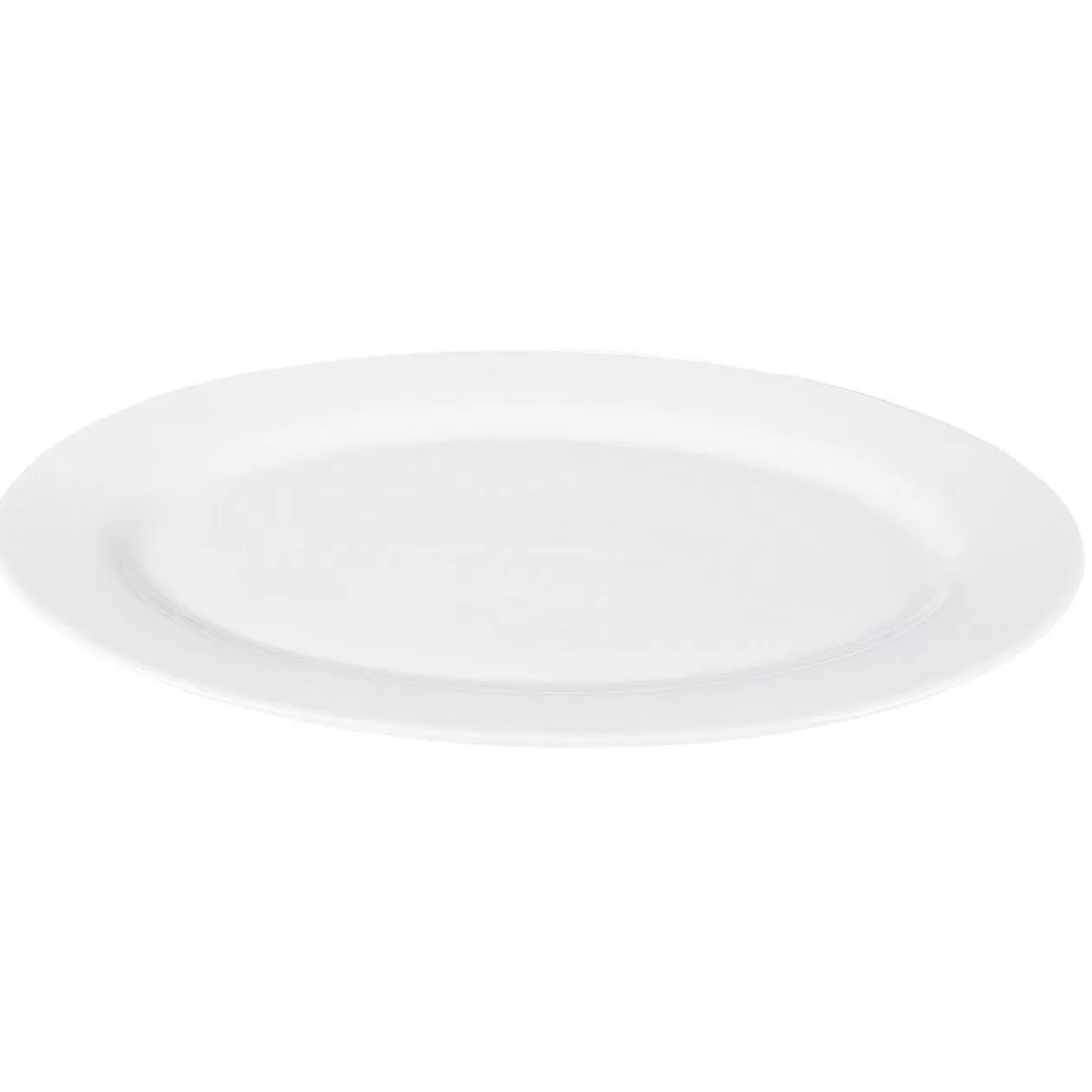 Plat de service ovale en porcelaine blanc>Gifi Best