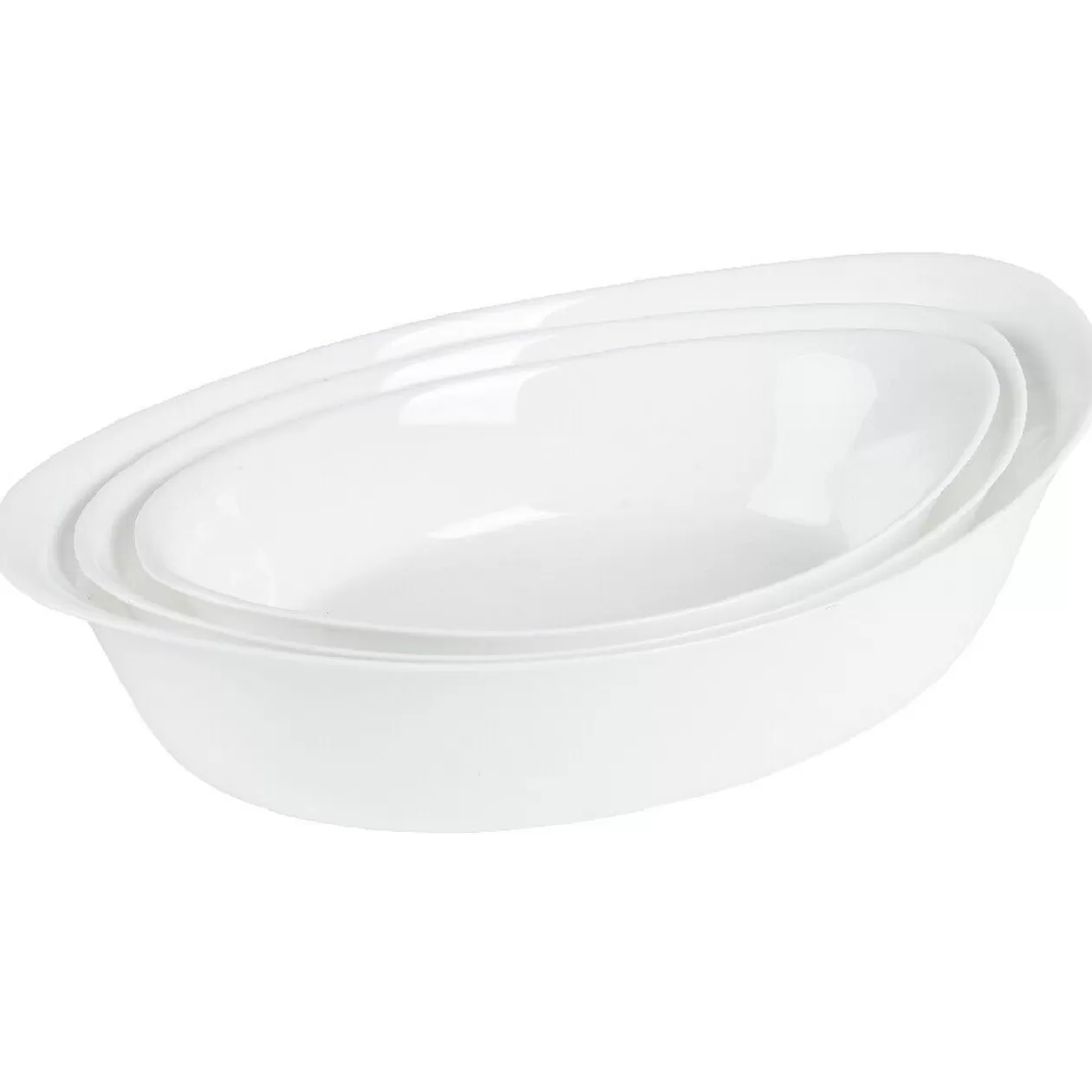 Gifi Plat four verre smart cuisine Luminarc blanc x 3< Cuisson