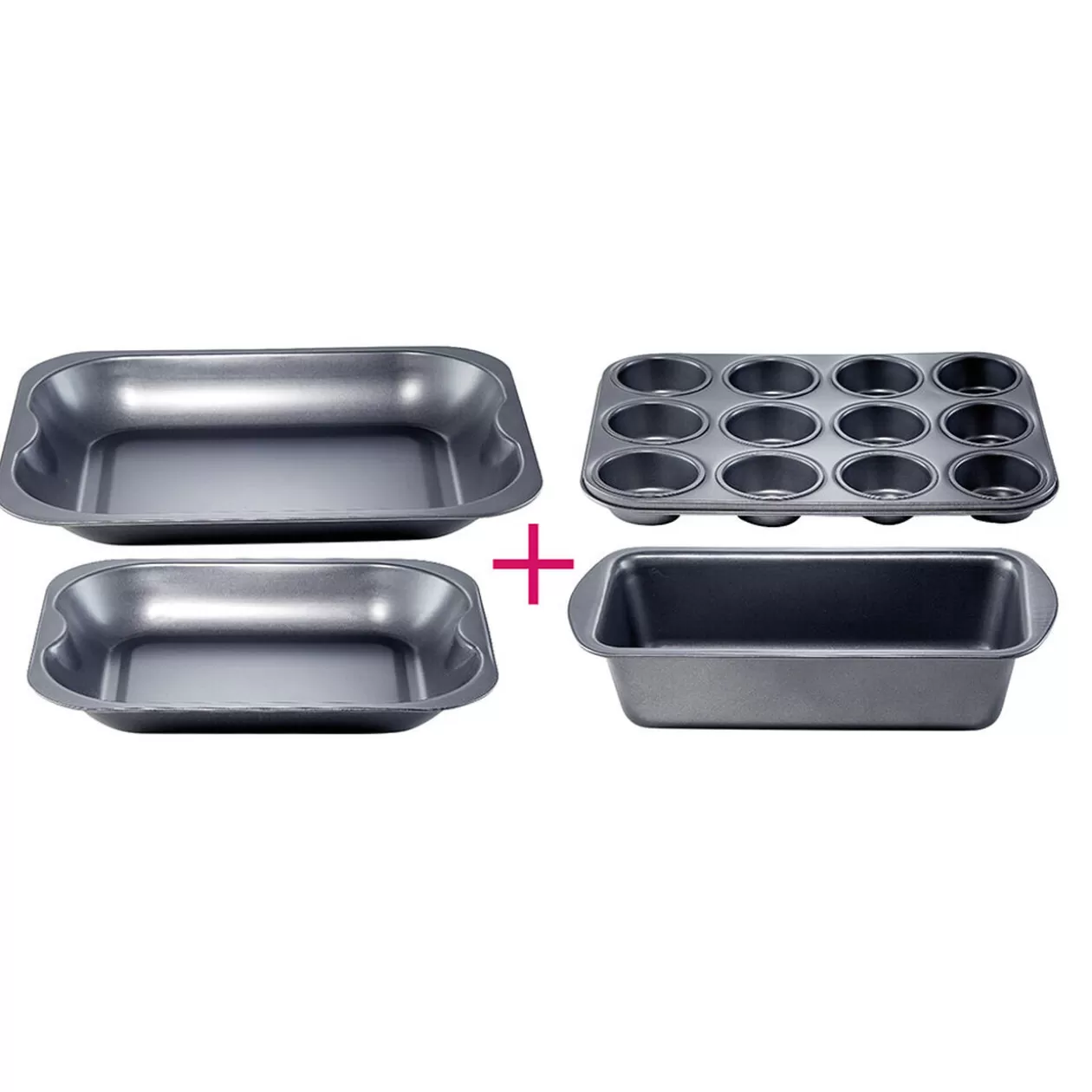 Gifi Plat gris carbone en métal x4< Cuisson