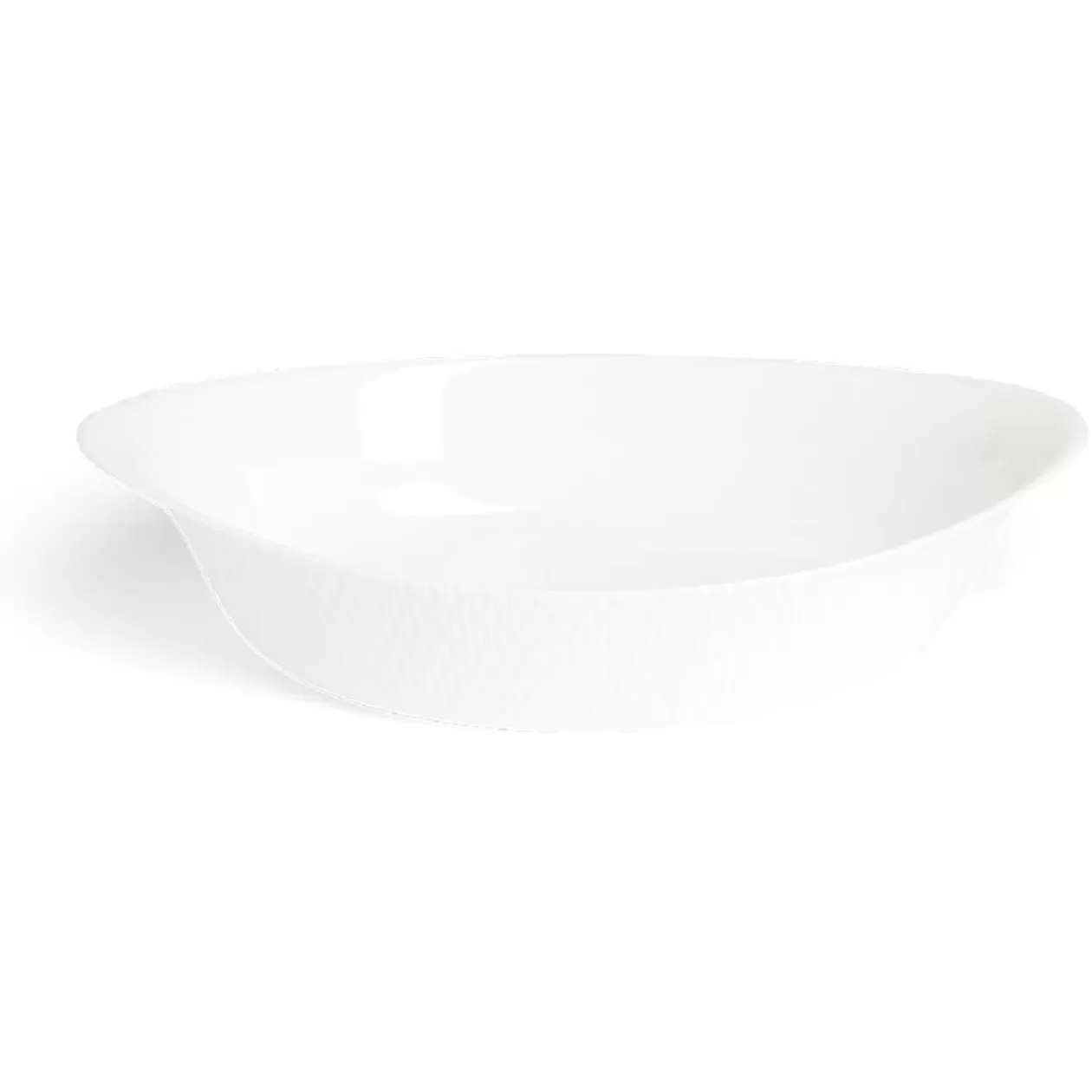 Gifi Plat ovale 29x17cm Luminarc blanc avec motifs< Cuisson