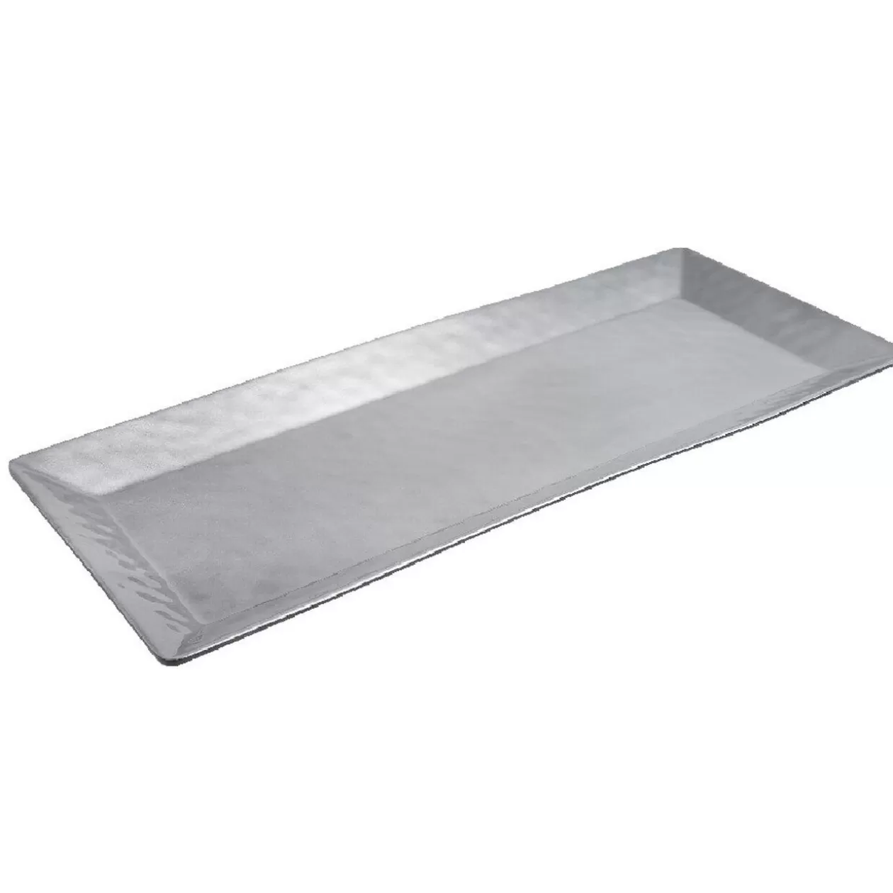 Gifi Plat rectangulaire argenté noir martelé< Cuisson