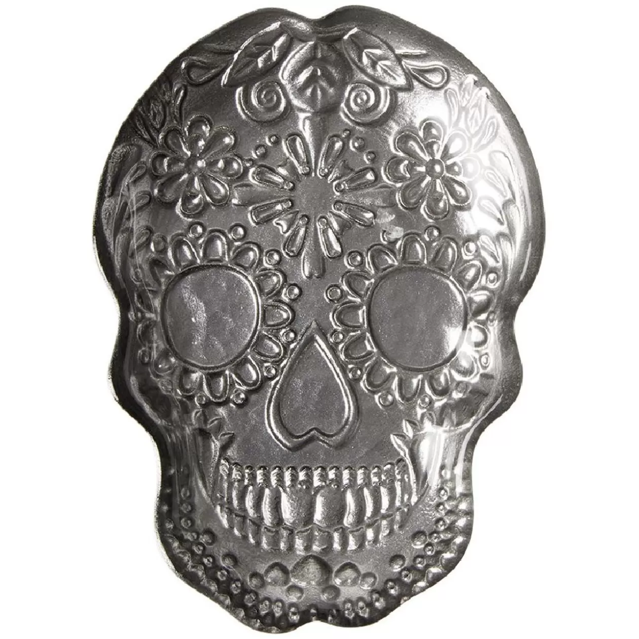 Plat tête de mort Halloween en verre>Gifi Outlet