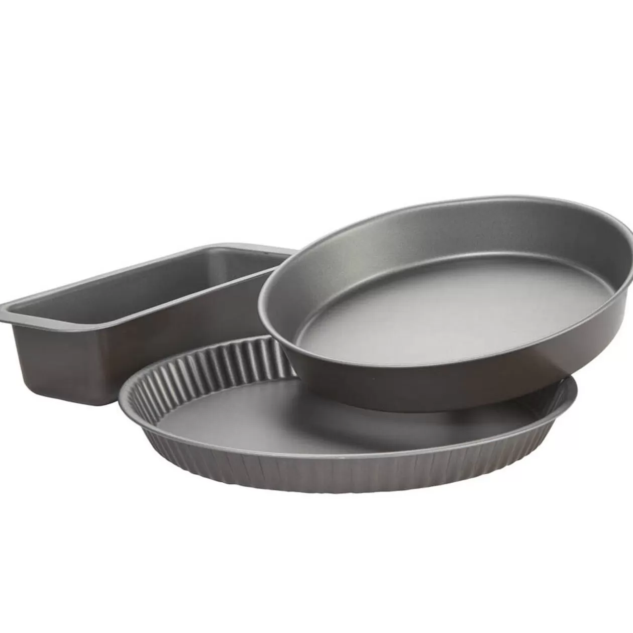 Gifi Plat x3 moule à manqué tarte et cake revêtement antiadhésif< Cuisson