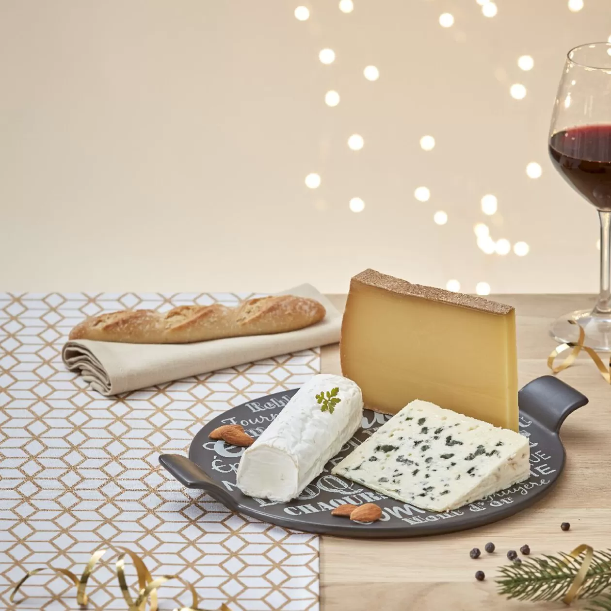 Plateau à fromage noir et blanc>Gifi Best