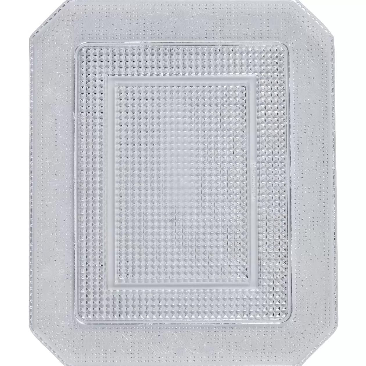 Plateau blanc rectangulaire luxe>Gifi Clearance