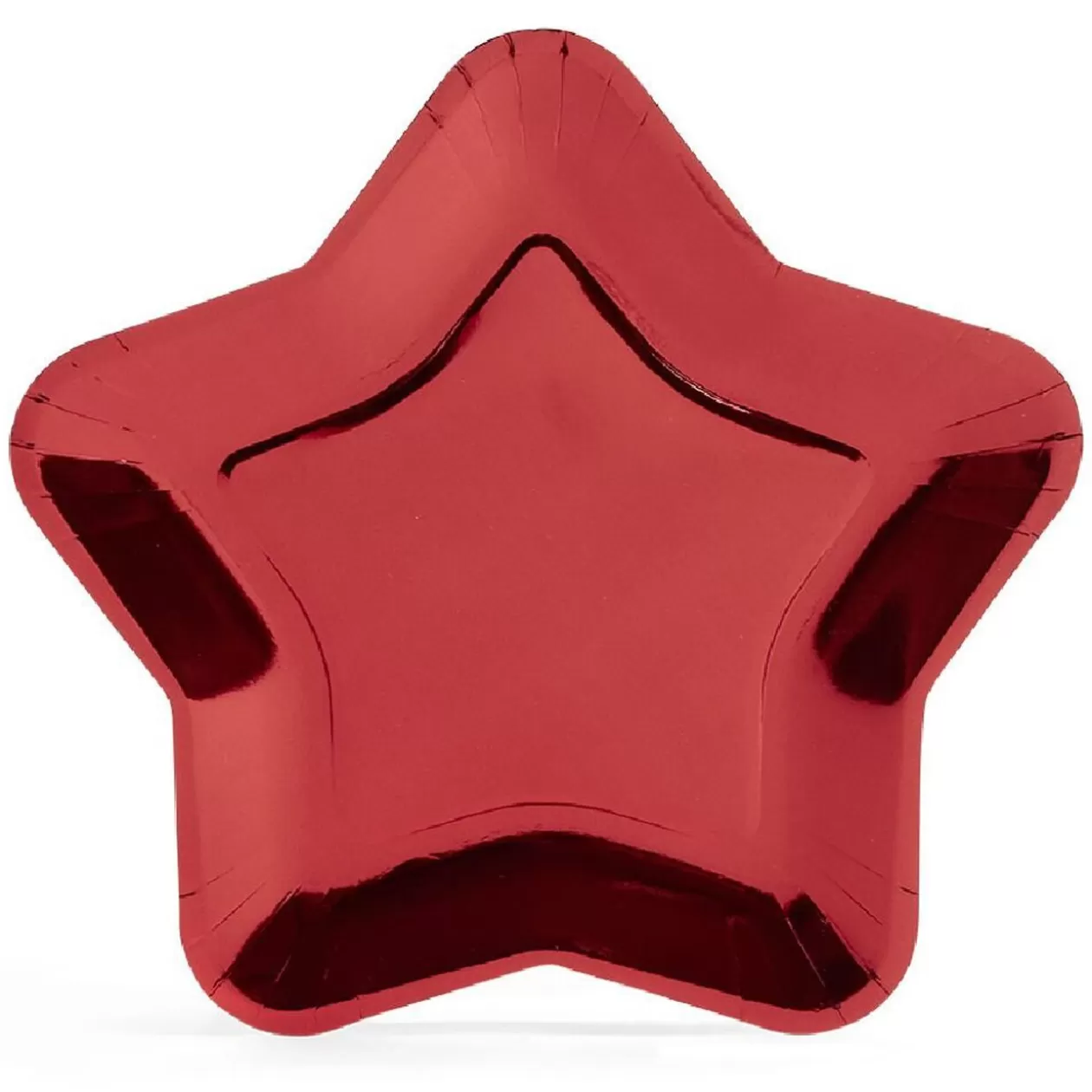 Plateau carton étoile rouge Ø24,5cm x6>Gifi Cheap