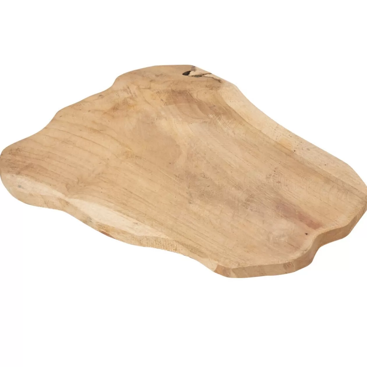Plateau déco en teck à bord brut>Gifi Best Sale