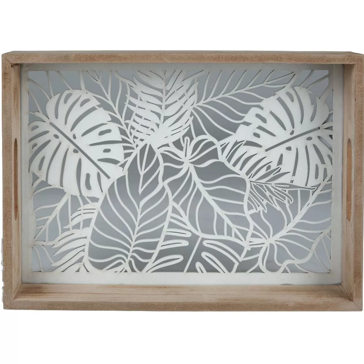 Plateau en verre et bois>Gifi Discount