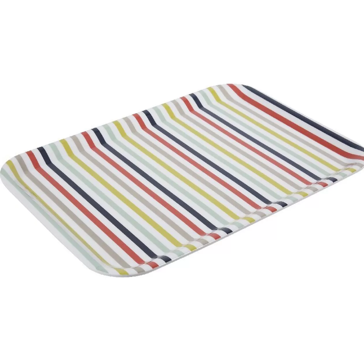 Gifi Plateau mélamine motif bayadère multicolore< Vaisselle Et Accessoires De Table