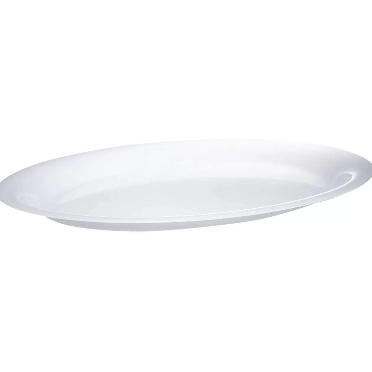Plateau ovale plastique blanc>Gifi Hot