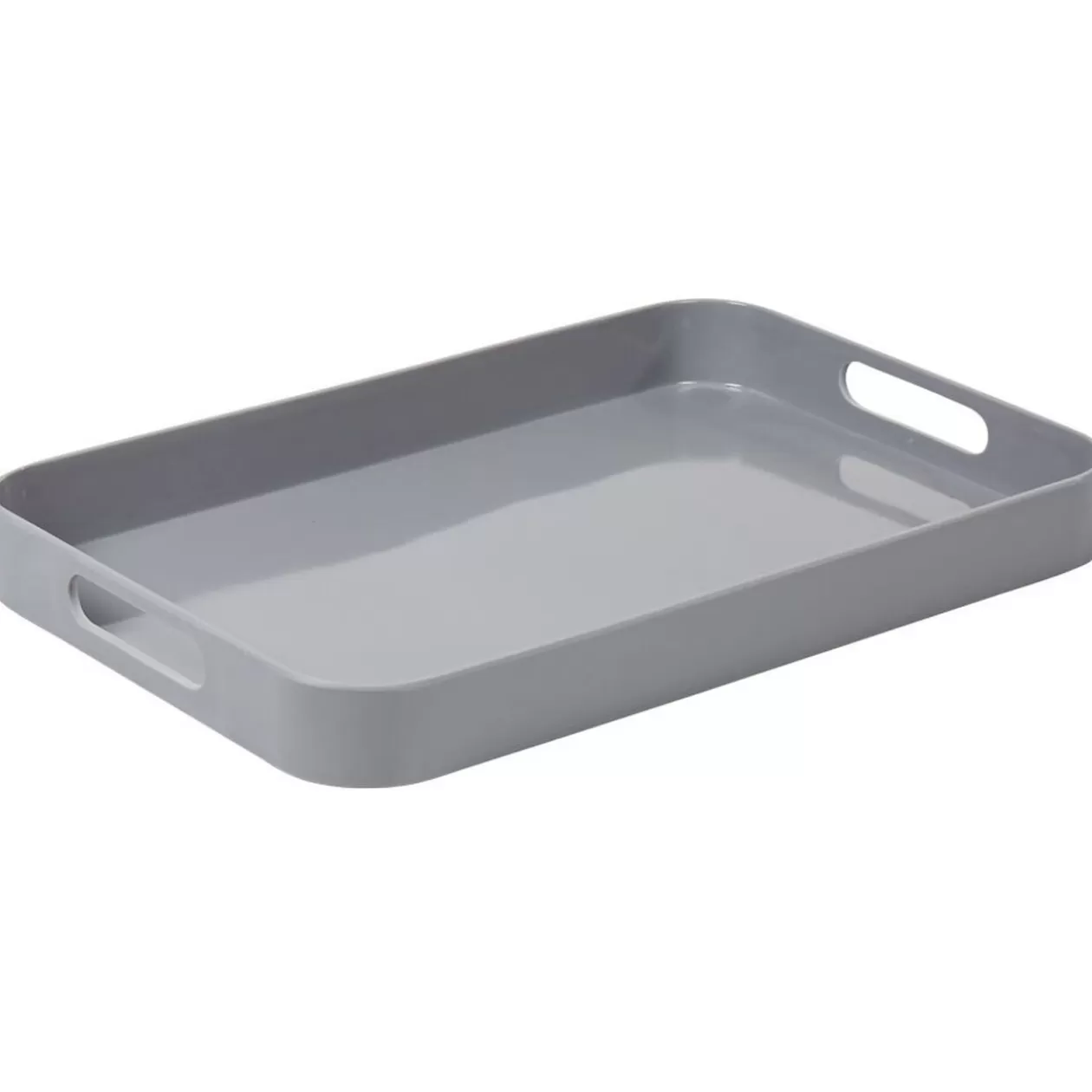 Plateau rectangulaire avec poignées uni gris>Gifi Cheap