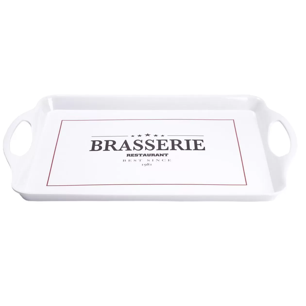 Gifi Plateau rectangulaire brasserie restaurant blanc 34x50,5cm< Vaisselle Et Accessoires De Table