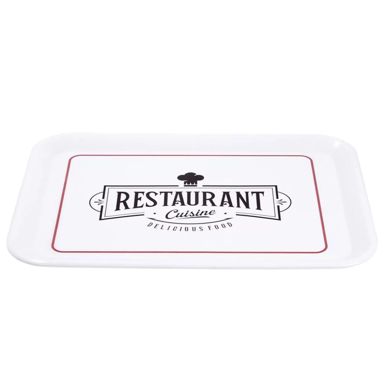 Gifi Plateau rectangulaire brasserie "restaurant cuisine" blanc 27x38cm< Vaisselle Et Accessoires De Table