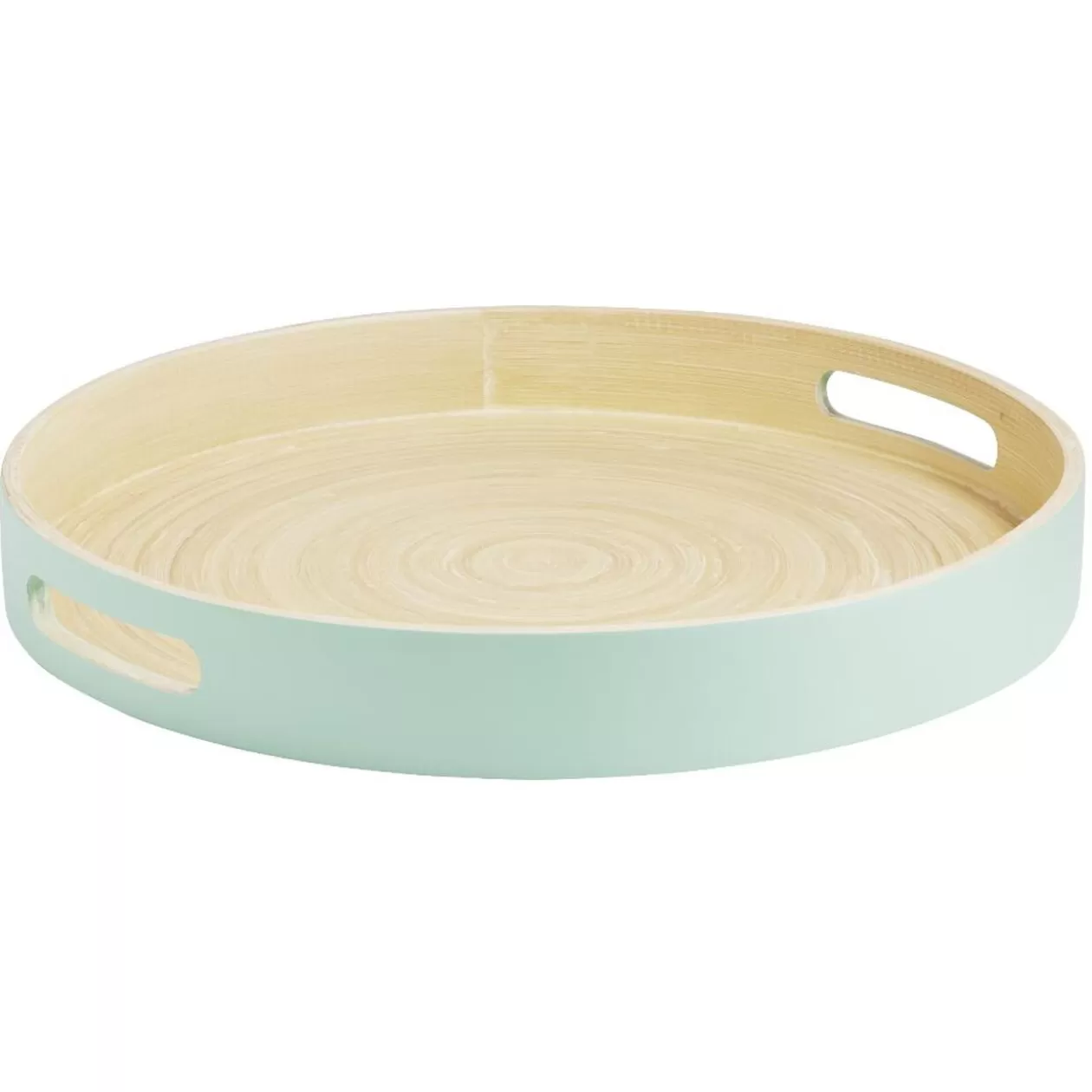 Plateau rond en bambou coloré Ø35 cm>Gifi Cheap