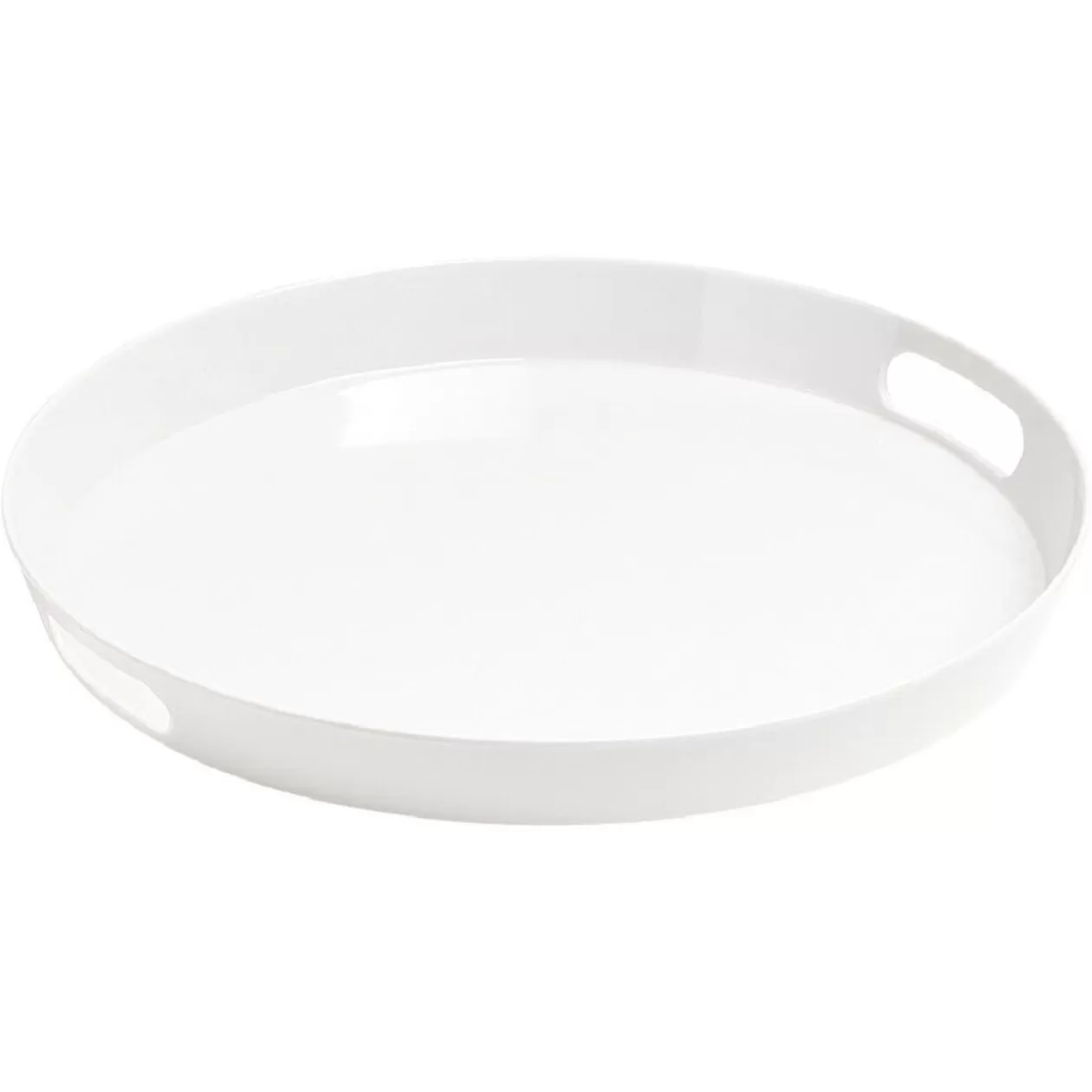 Plateau rond mélamine uni blanc>Gifi Hot