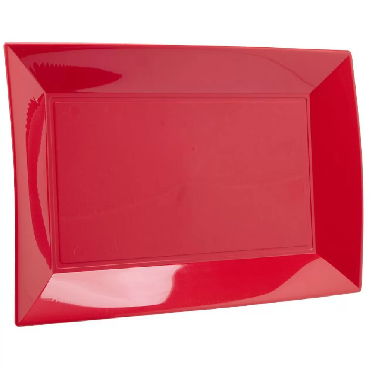 Plateau réutilisable rouge x3>Gifi Outlet
