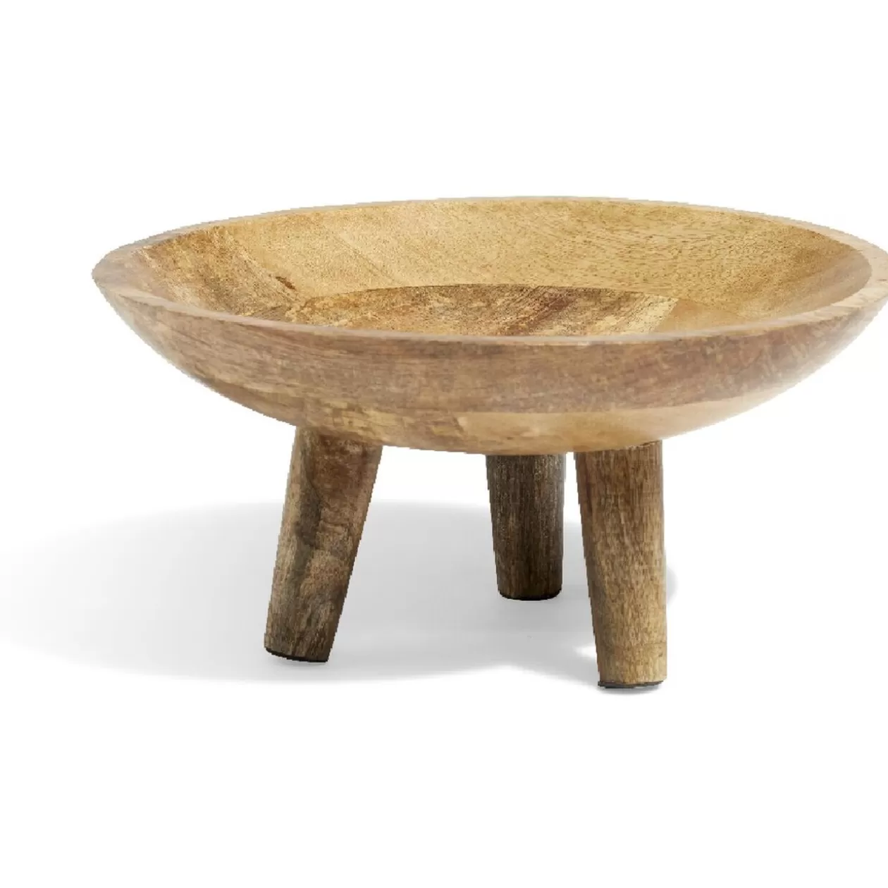 Plateau sur pied bois foncé>Gifi Fashion