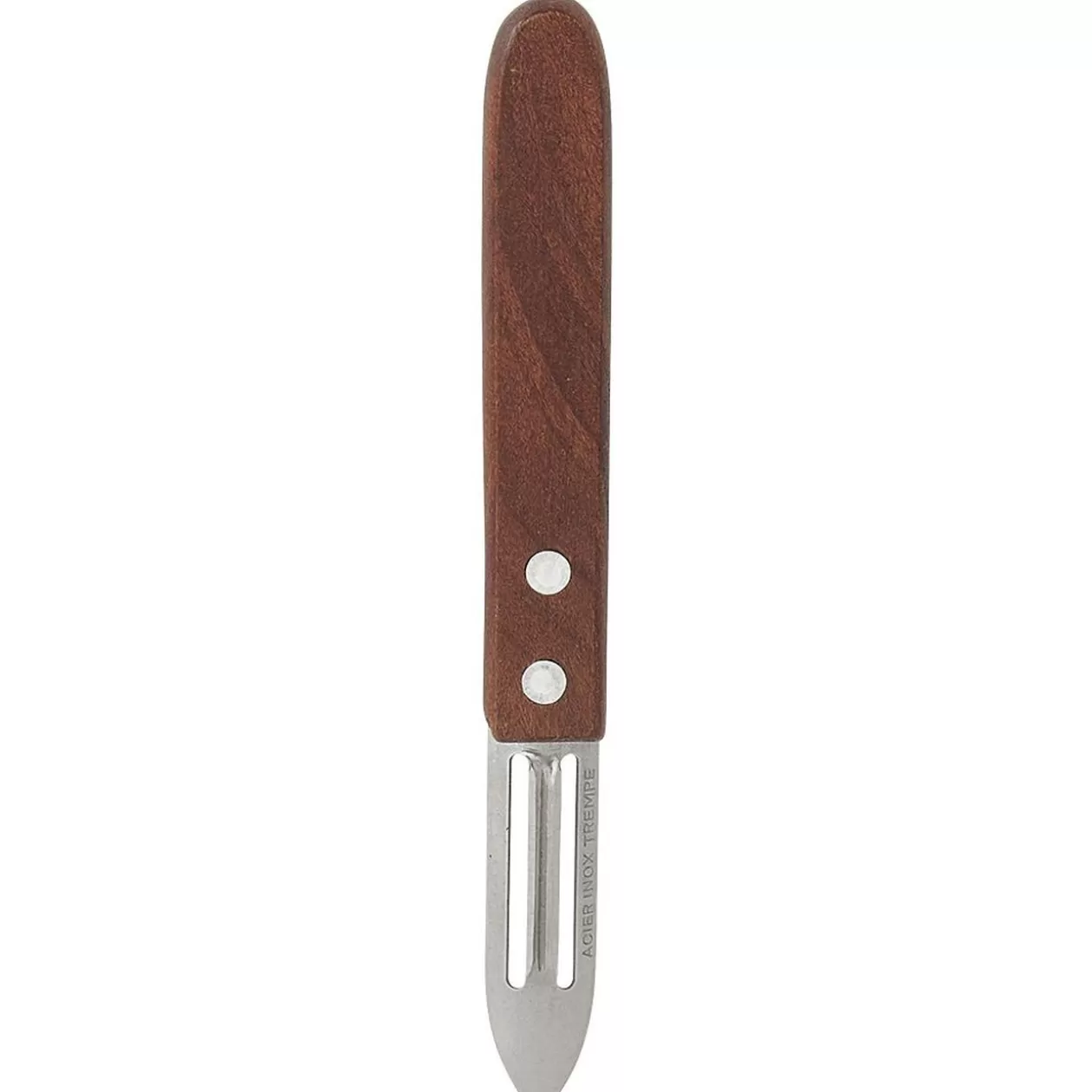 Gifi Éplucheur inox manche ergonomique en bois< Préparation Culinaire