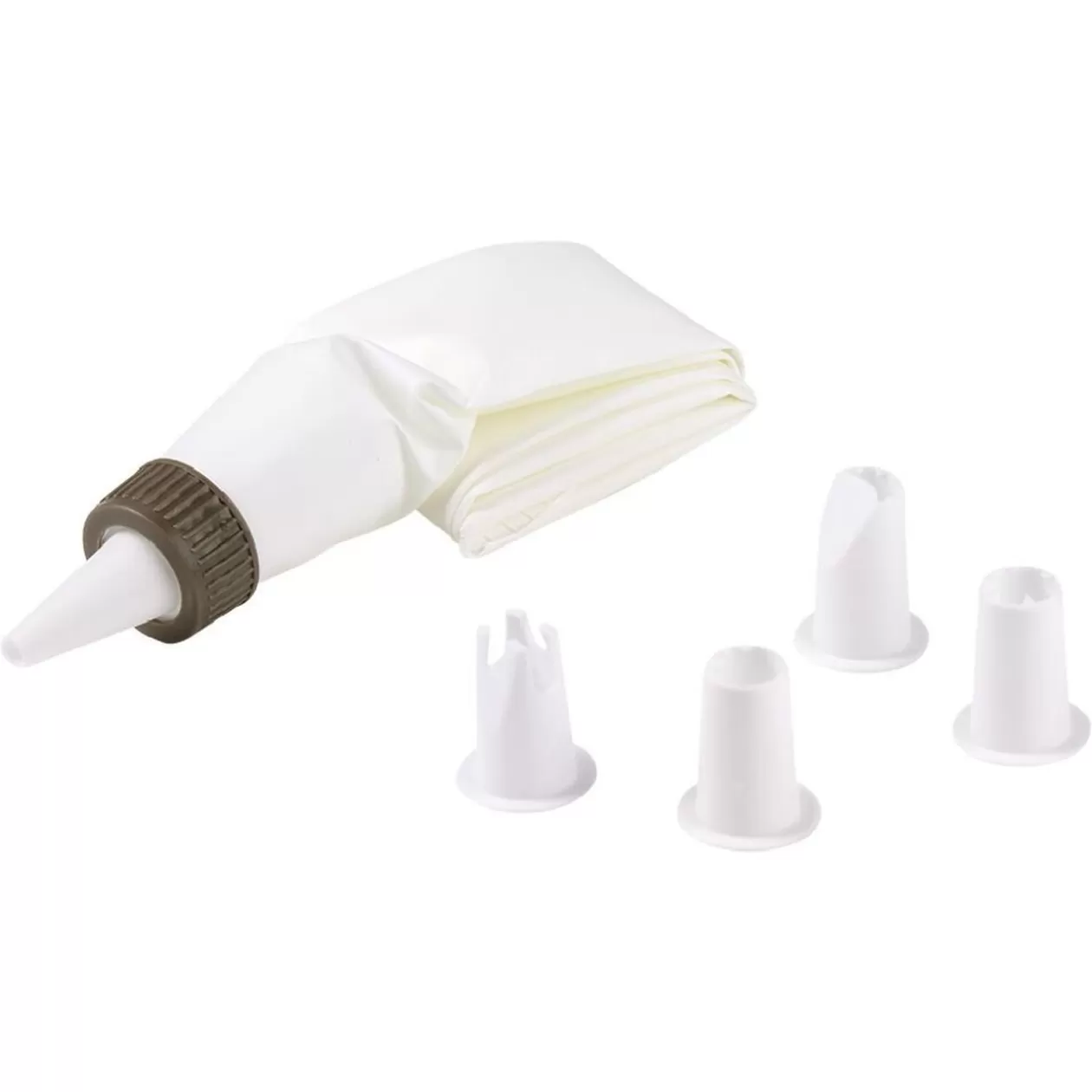 Gifi Poche à douille 5 embouts blanc et gris< Préparation Culinaire