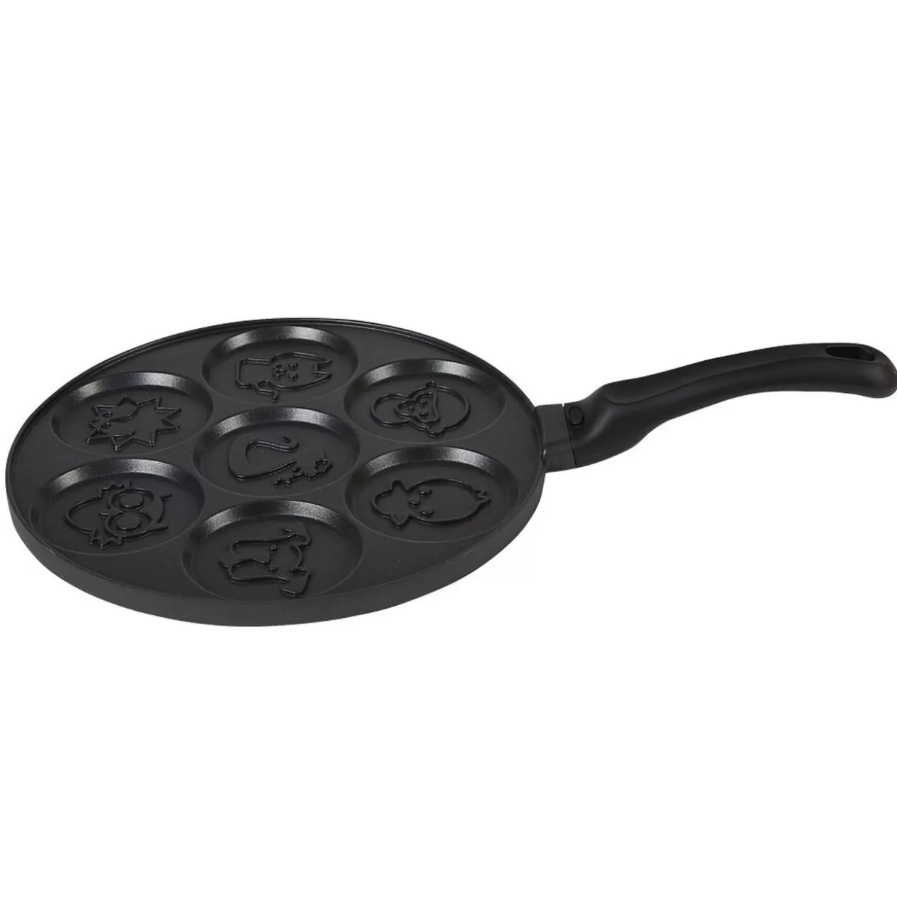 Gifi Poêle à 7 pancakes en fonte motifs animaux 26 cm< Petit Électroménager