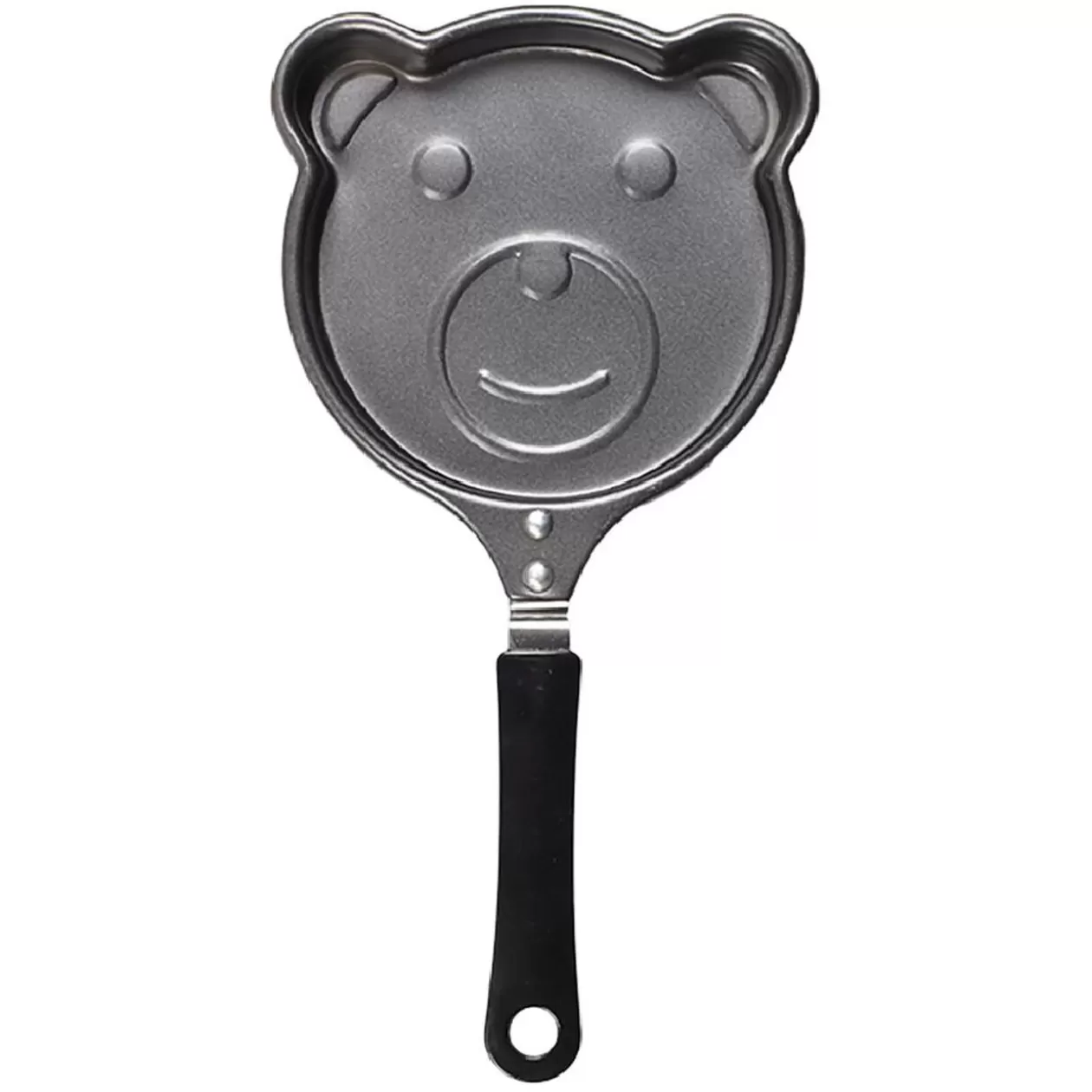 Gifi Poêle à pancake forme ourson gris et noir L15cm< Cuisson