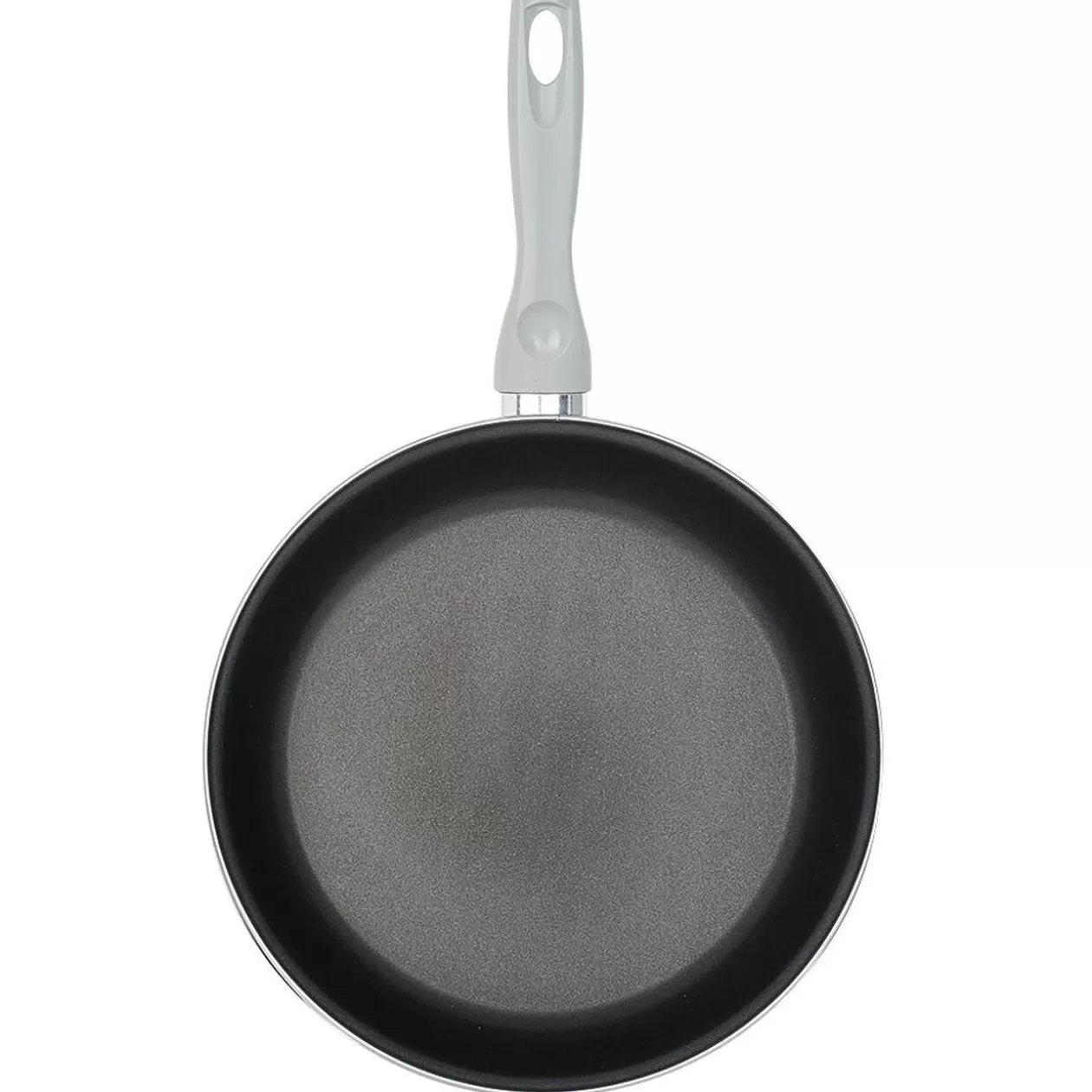 Gifi Poêle anti adhérente acier émaillé noir et blanc Ø28cm< Cuisson