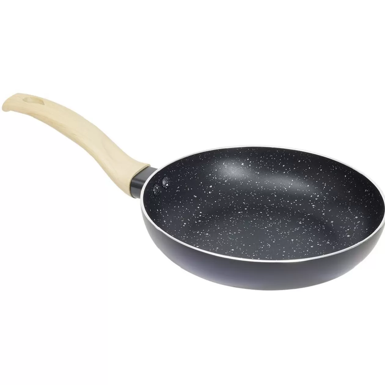 Gifi Poêle antiadhérente poignée soft touch beige et noir Ø20cm< Cuisson