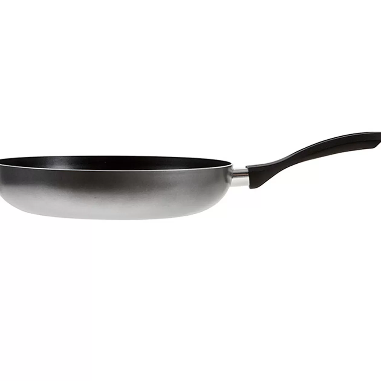 Gifi Poêle antiadhésive aluminium dégradé gris poignée bakélite noire< Cuisson